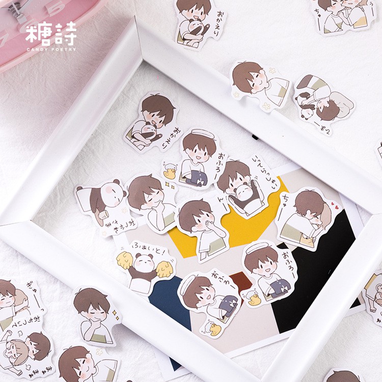 Bộ Sticker/ Hình Dán Nhân Vật Chibi (45 hình)