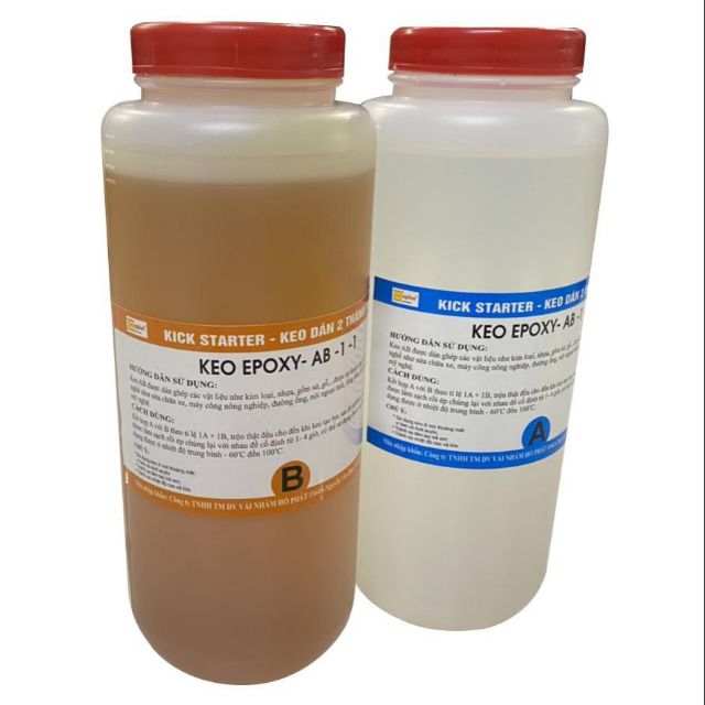 Keo hai thành phần Đài Loan AB-EPOXY 1:1(800gr)