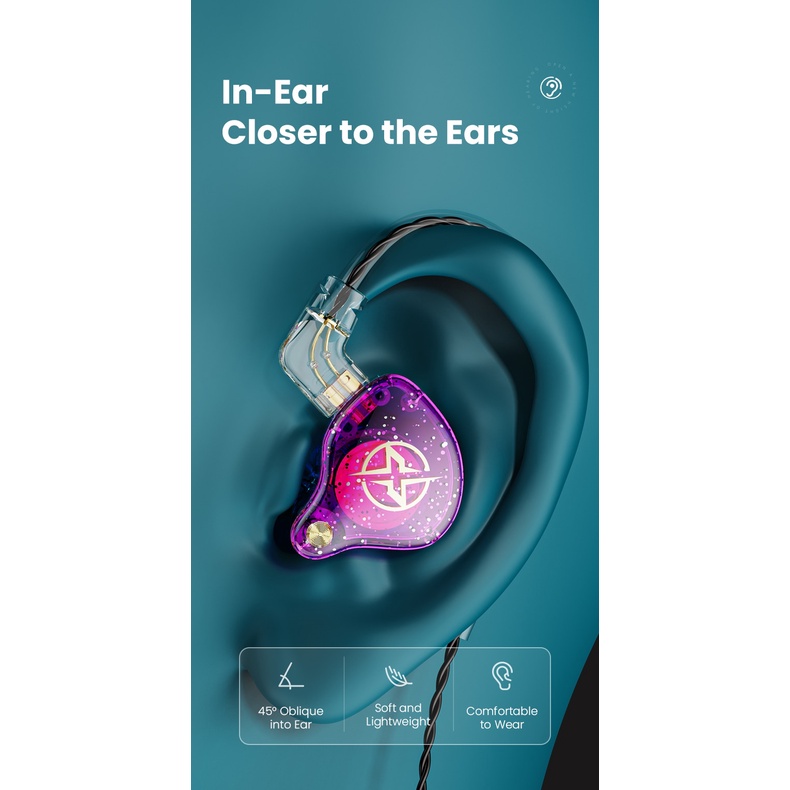 Tai Nghe Nhét Tai X2 Pro 3.5mm HiFi Chống Ồn Có Dây Tháo Rời Được