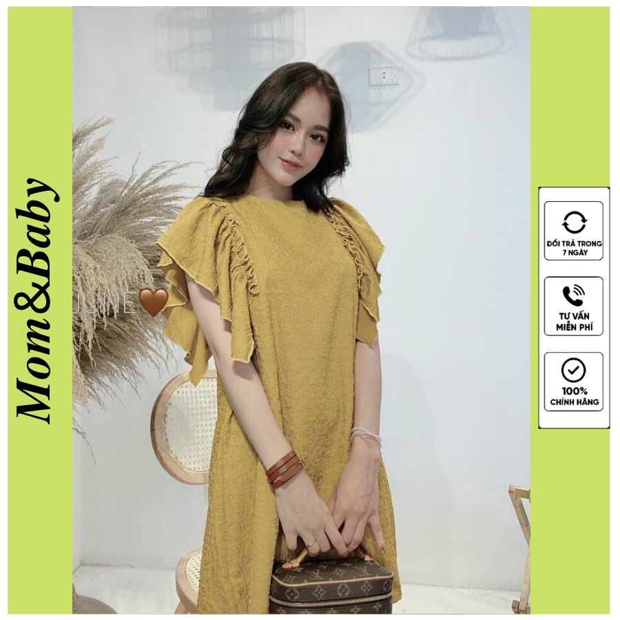 Đầm bầu thiết kế M360 vải xốp thời trang Mom and Baby
