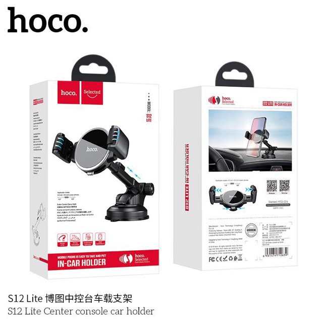 Đỡ điện thoại trên ô tô cao cấp Hoco S6 lite
