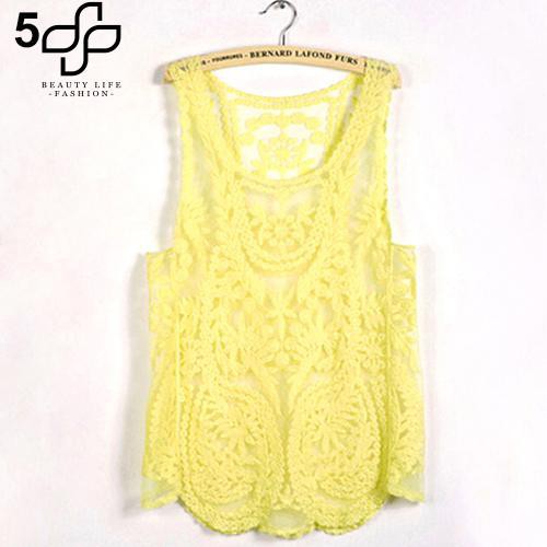 Áo tank top phối ren hoa