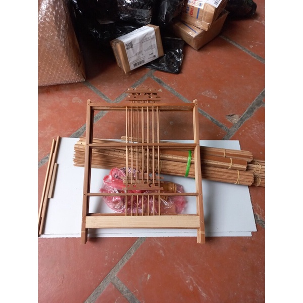 Khung lồng tập lực nan trúc 50*25*30 nan mau 1,1cm