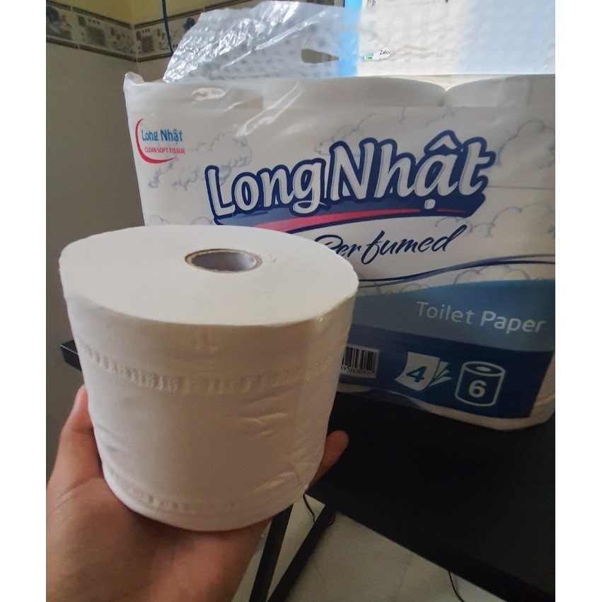 6 cuộn giấy vệ sinh Long Nhật