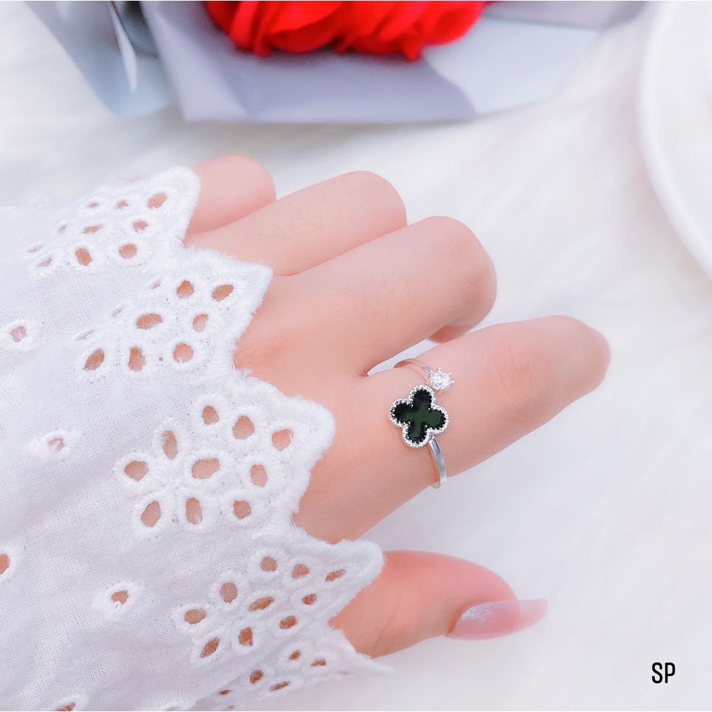 Bộ trang sức bạc- Set chuẩn bạc ta sơn đen kiểu dáng mới.