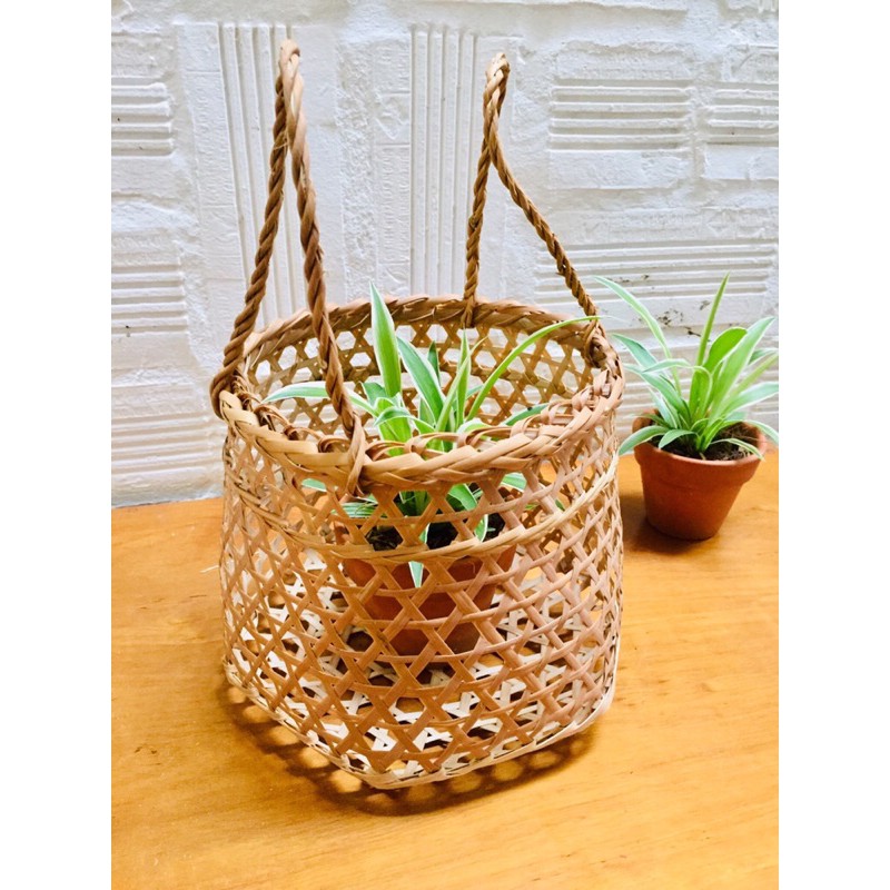Giỏ lủng, giỏ mây tre trang trí, cắm hoa