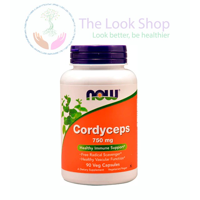 Viên Cordyceps Đông Trùng Hạ Thảo 750mg 90 viên- NOW USA