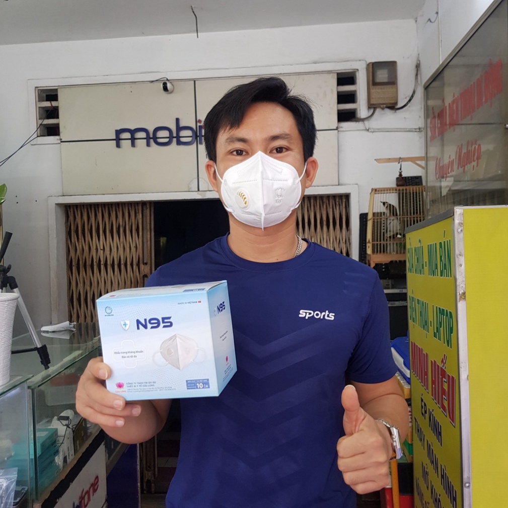 HÀNG TỐT - Khẩu Trang N95 1 Hộp Người Lớn Kháng Khuẩn Chống Bụi Mịn | 1 Hộp 10 Cái Chính Hãng Cửu Long | Hoahongshop | BigBuy360 - bigbuy360.vn