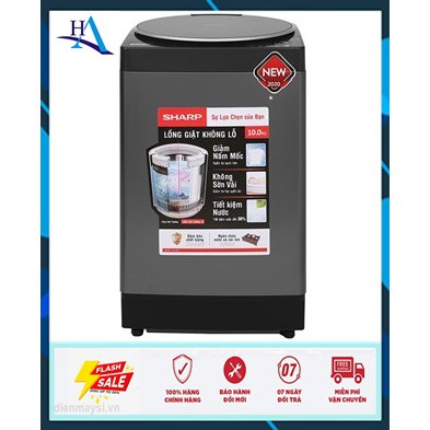Máy giặt Sharp 10 kg ES-W100PV-H (Miễn phí giao tại HCM-ngoài tỉnh liên hệ shop)