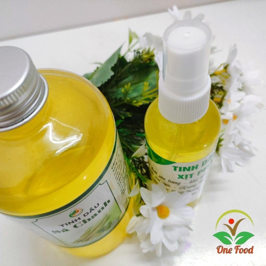 Tinh Dầu Sả Chanh Organic Cao Cấp (500ml&amp;100ml), Tinh Dầu Đuổi Muỗi, Xông Phòng, Thơm Phòng (Loại 1) - Shop One Food