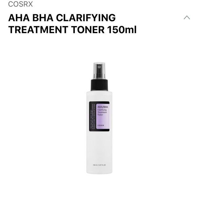 NƯỚC HOA HỒNG COSRX AHA/BHA CLARIFYING TREATMENT TONER