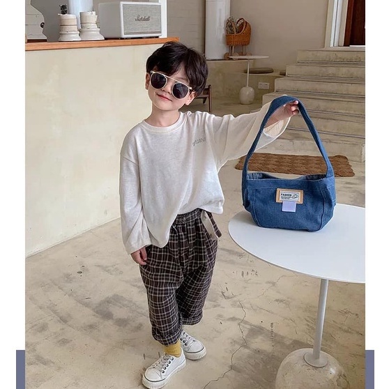 Túi vải FASHION Hàn Quốc siêu cute phù hợp bé trai bé gái