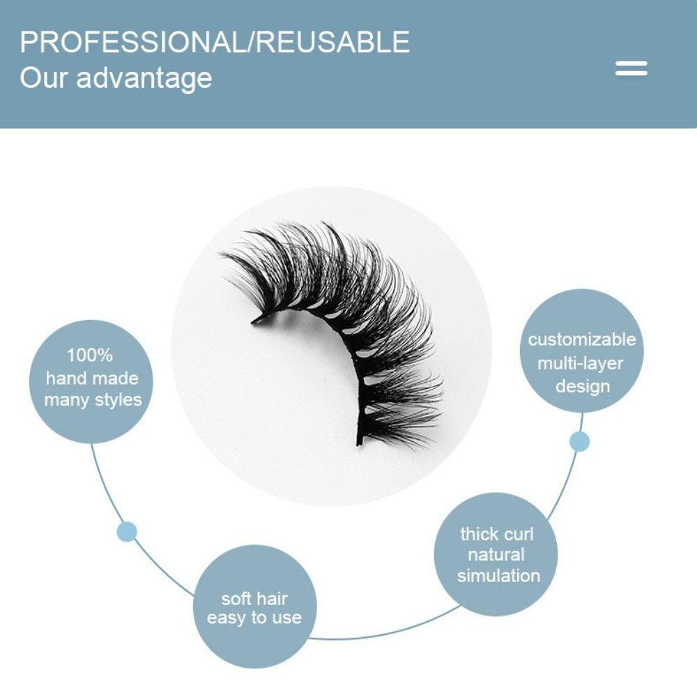 OCEANMAP Lông Mi Giả Xoăn Tự Nhiên Trang Điểm Hàng Ngày