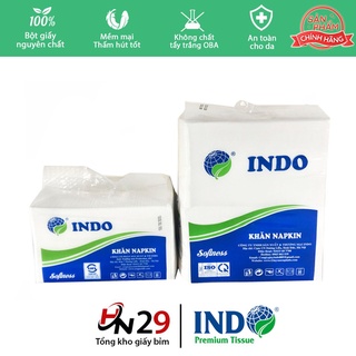 Giấy ăn cân Napkin xanh đậm INDO 2 lớp túi 0.5kg - Giấy cân đặc biệt mịn, dày dặn, hàng công ty cao cấp - GA001