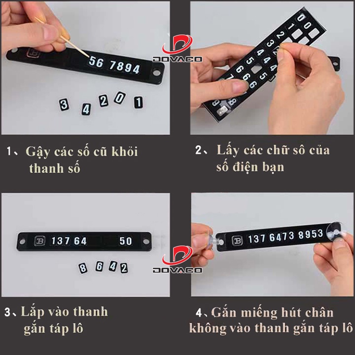 🚗 FREESHIP🚗 Bảng số điện thoại gắn táp lô ô tô khi đỗ xe V3 | BigBuy360 - bigbuy360.vn