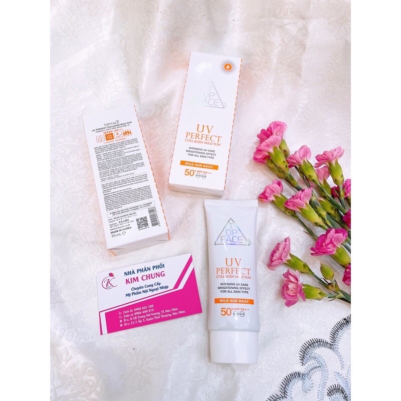 Kem Chống Nắng Colagen TOPFACE Han Quoc SPF50 70g
