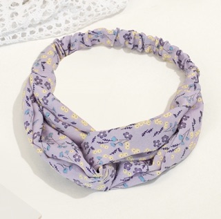 (CÓ SẴN) Khăn Turban chéo họa tiết Hoa 🌼
