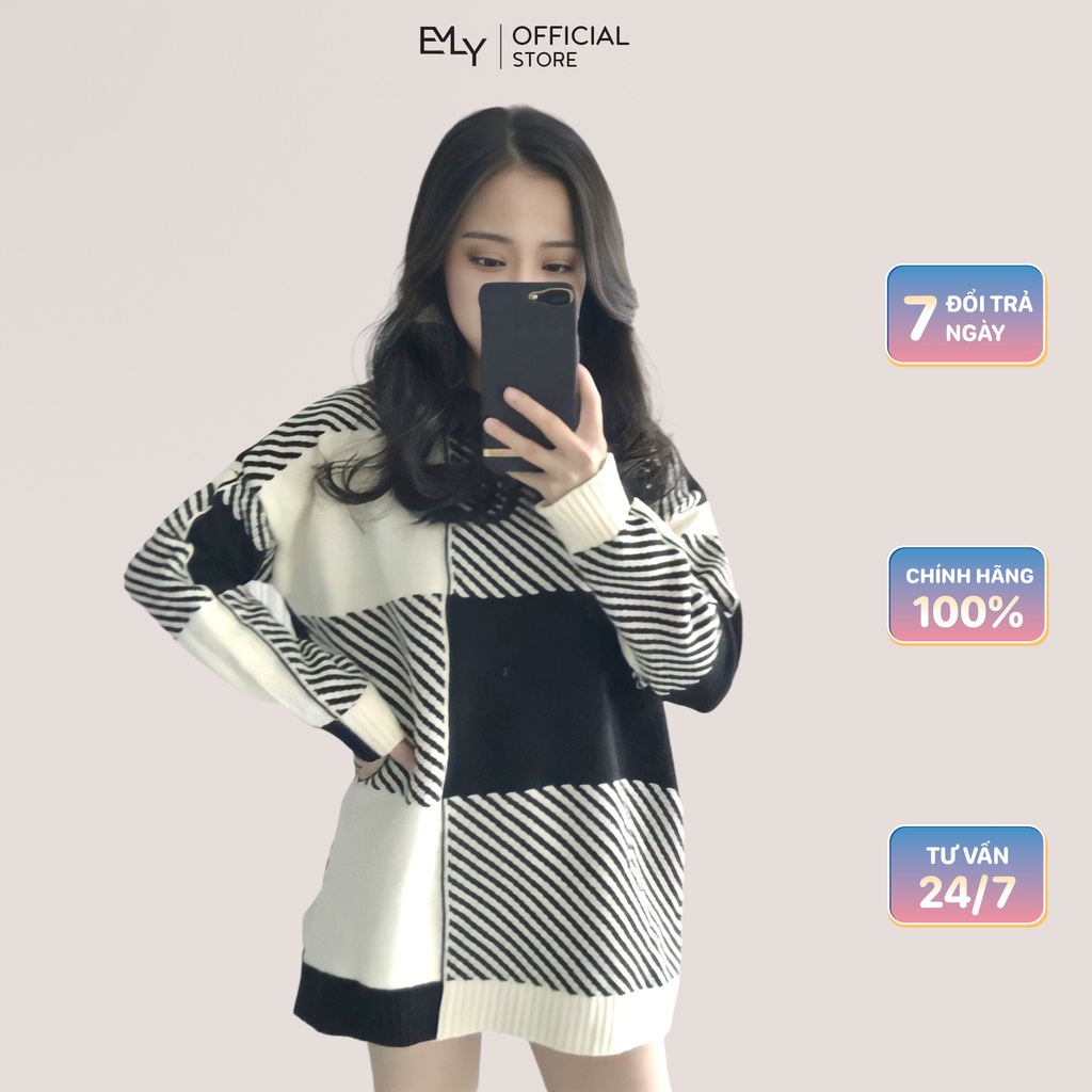 Áo len nữ tay dài thu đông Emilyshop