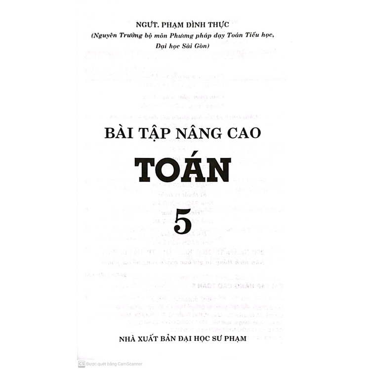 Sách-Bài tập nâng cao toán lớp 5