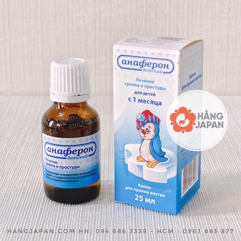 Tăng đề kháng Anaferon Nga chim cánh cụt 25ml