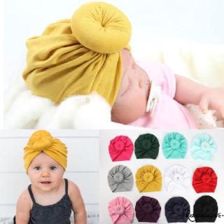 ➤♕❀❤Trẻ sơ sinh Turban Cho bé Tập đi Trẻ em Bé trai Bé gái Cotton Pha trộn Mũ mềm đáng yêu