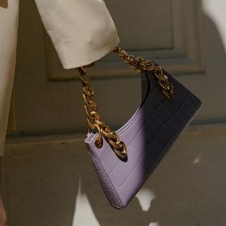 Vintage Crocodile Pattern Women Fashion Baguette Shoulder Bag Classic Fashion Ladies Bag