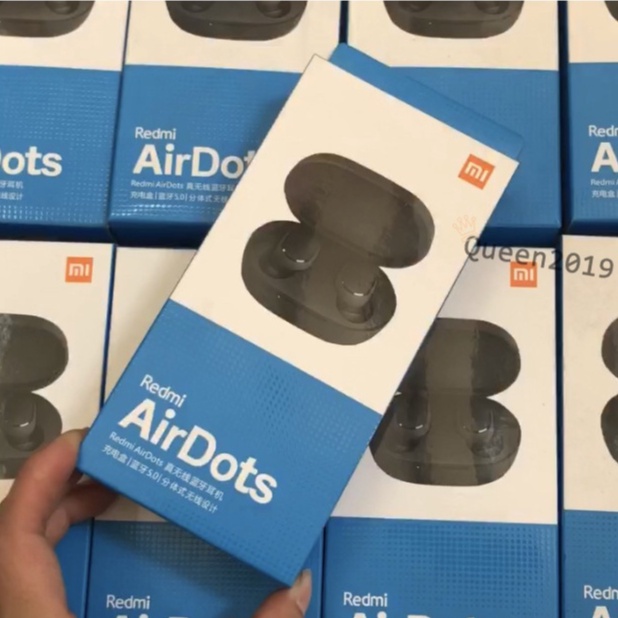 Tai Nghe Bluetooth Xiaomi Redmi AirDots / Redmi AirDots S không dây tws nhét tai Đen 5.0 TWS kết nối cực nhanh chính hãng nghe nhạc chống ồn chống nướcTrue Wireless earphone