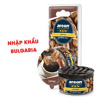 (TẶNG KHĂN LAU XE) Sáp Thơm Nước Hoa Ô Tô AREON Khử Mùi Xe Hơi Cao Cấp hương CAFE – AREON Ken Coffee