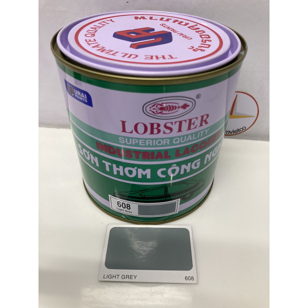Sơn thơm công nghiệp Lobster màu xám 608 - 800ml