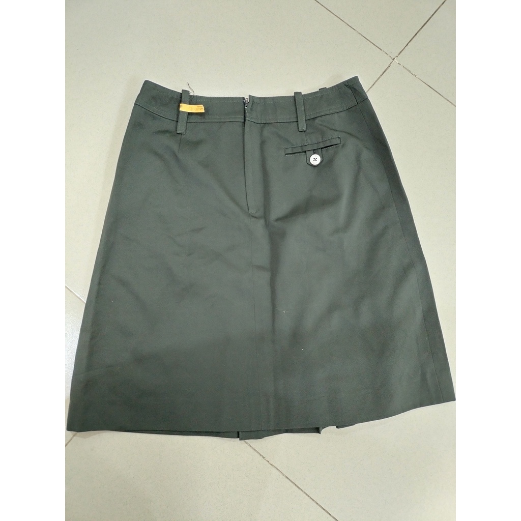 Chân Váy Kaki Xanh Rêu Đậm Eo 68-70
