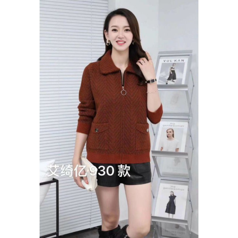 áo khoác dạ Cổ bẻ của trung niên..