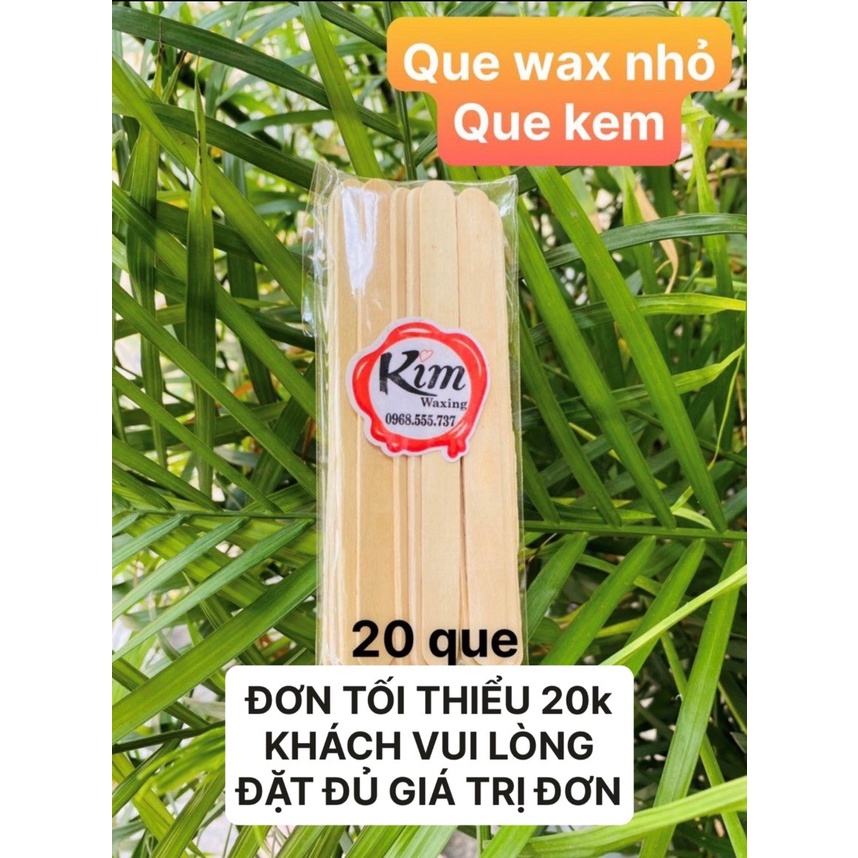 20 Que gỗ phết gel wax chuyên dụng Loại KEM nhỏ