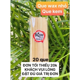 Mua 1 tặng 1. 40 Que gỗ phết gel wax chuyên dụng Loại KEM nhỏ ( tặng que 3cm)