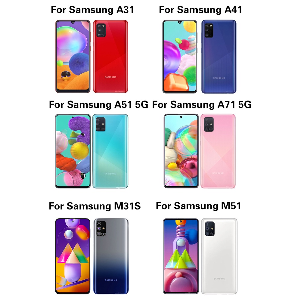 Ốp Điện Thoại TPU Silicone Mềm Họa Tiết Đan Chéo Cho Samsung Galaxy A31 A41 M31S M51 Samsung Galaxy A51 A71 5G