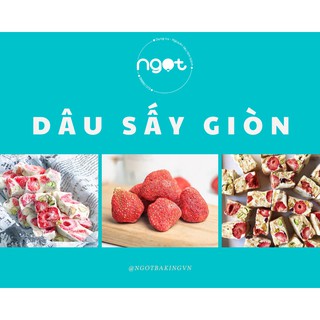 <TẶNG VIDEO CÔNG THỨC NOUGAT DÂU> Dâu Tây Sấy Giòn 50gr