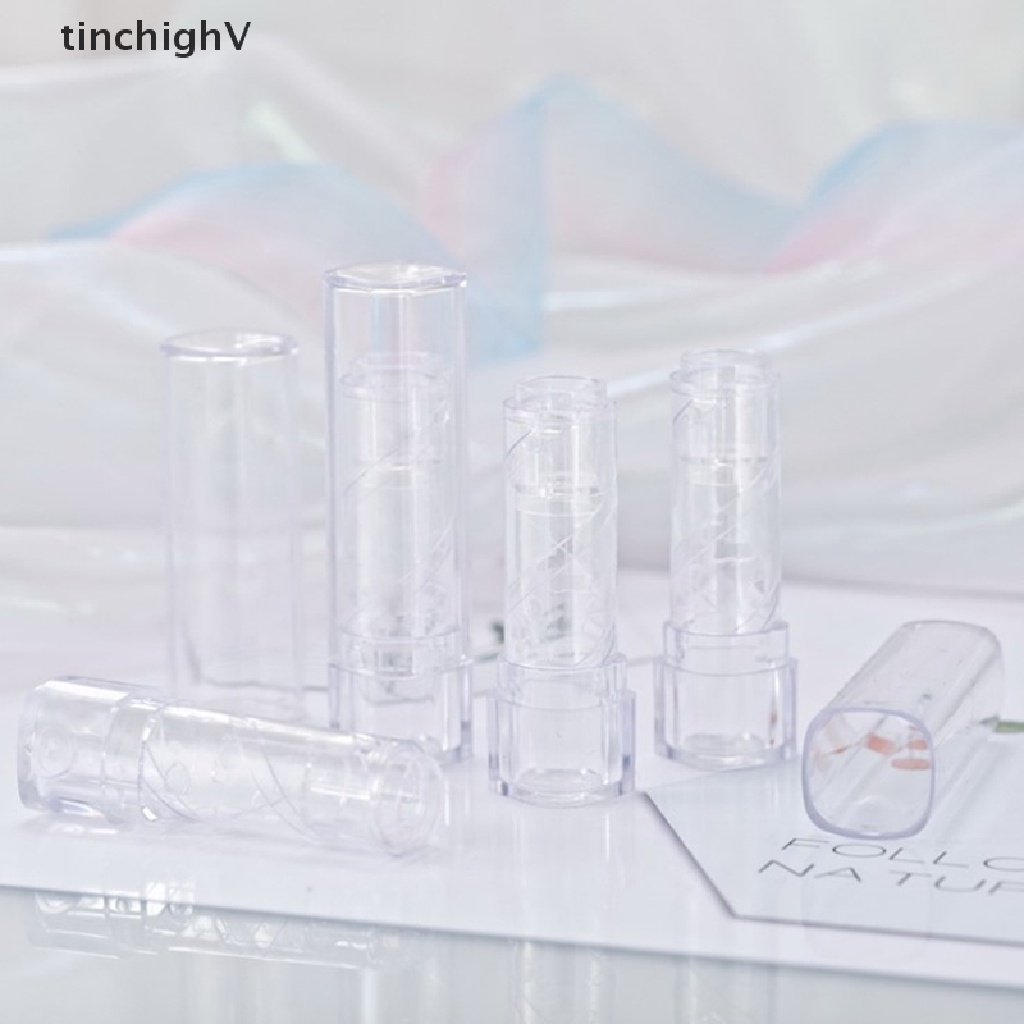 Set 5 Ống Rỗng Trong Suốt Đựng Son Dưỡng Môi