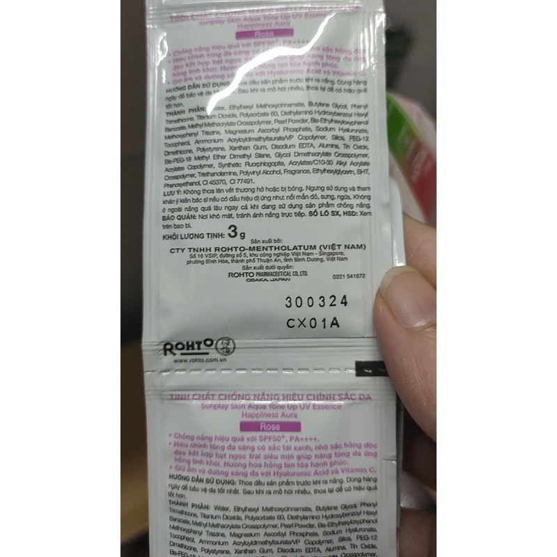 Kem Chống Nắng Nâng Tone Skin Aqua Tone Up/Sunplay skin aqua clear white 7g