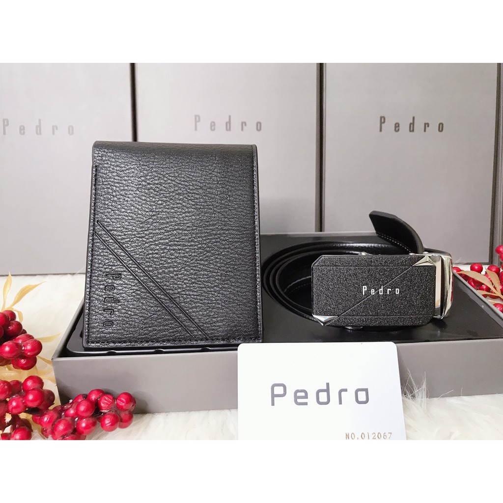 Set ví  dây nịt Pedro 💖 FREE SHIP 💖 Set thắt lưng ví nam  Hàng full hộp, túi giấy nên làm quà tặng đẹp lắm