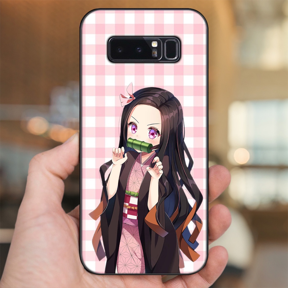 Ốp lưng Samsung Note 8 viền đen in hình Nezuko Kimetsu no Yaiba