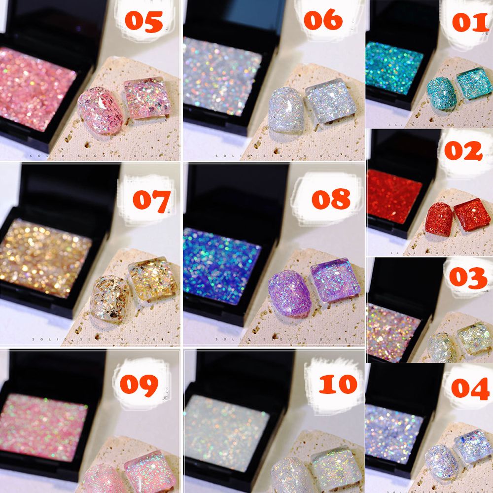 Gel Sơn Móng Tay Kim Tuyến Lấp Lánh 10 Màu Tùy Chọn