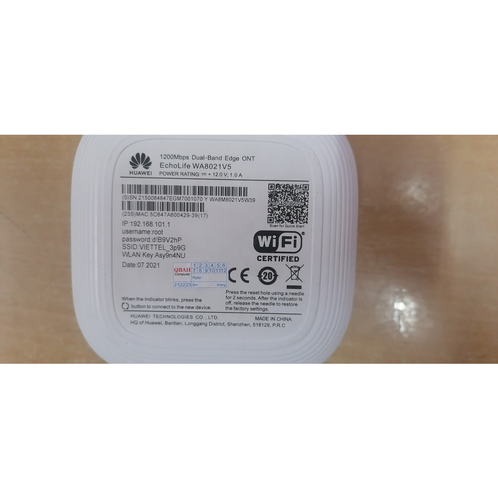 Bộ Phát Wifi mesh Home wifi của Viettel - ZTE H196A Và HUAWEI WA8021V5 2.4Ghz và 5Ghz (Cũ).