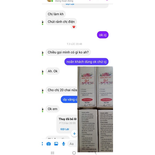 Noãn thực vật QA Beauty loại chuyên cho spa