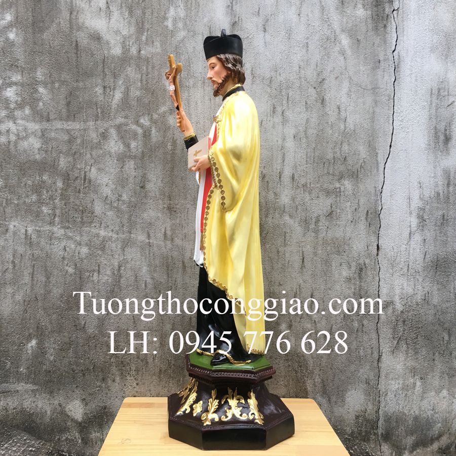 Tượng Thánh Phanxico Xavie 100cm composite