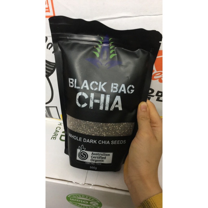 Hạt Chia đen Black Bag 500g date mới