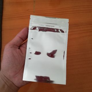 Túi zip bạc 7*13 - 1 mặt trong, 1 mặt bạc