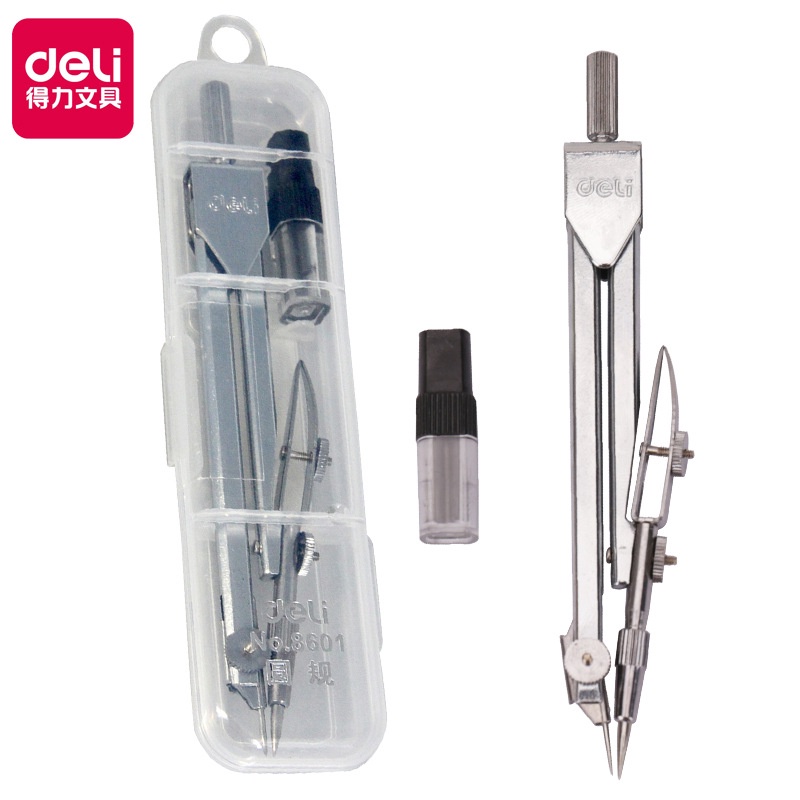 [HCM] COMPA HỌC SINH DELI 8601 / 8607 | Compa học sinh dễ thương nhiều màu các loại