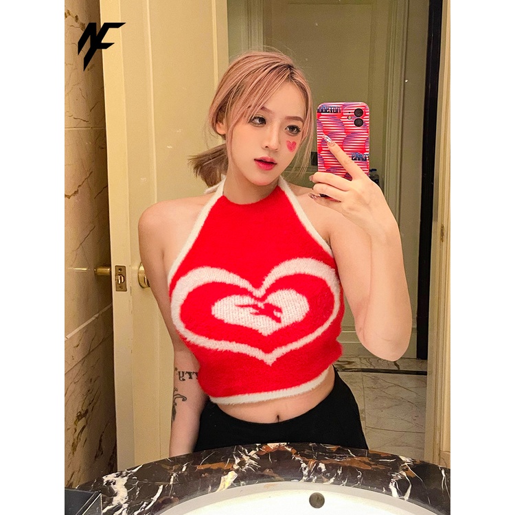 DUNEA Áo Hai Dây Dệt Kim In Họa Tiết Thời Trang Cho Nữ