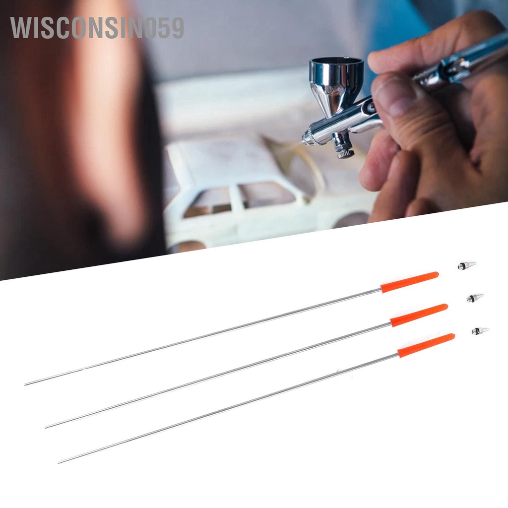 [Hàng Sẵn] Bộ phận thay thế kim Airbrush với Vòi 0 2 / 3 5mm cho Súng phun 【Wisconsin059】