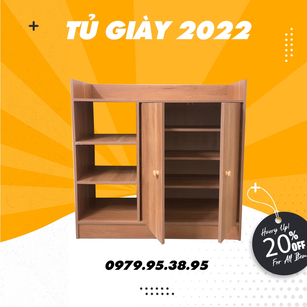Kệ để giày đa năng, dép đi trong nhà, tiện lợi, màu sắc sang trọng, chắc chắn lắp ráp đơn giản kích thước 80x80x30cm