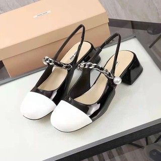 [SIÊU PHẨM] Sandal miu miu hở gót